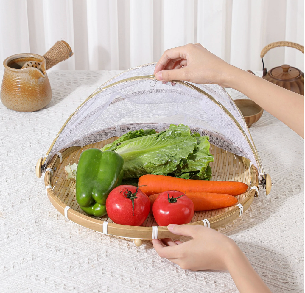 AMISHO FreshNest – Natural Bamboo Food Basket