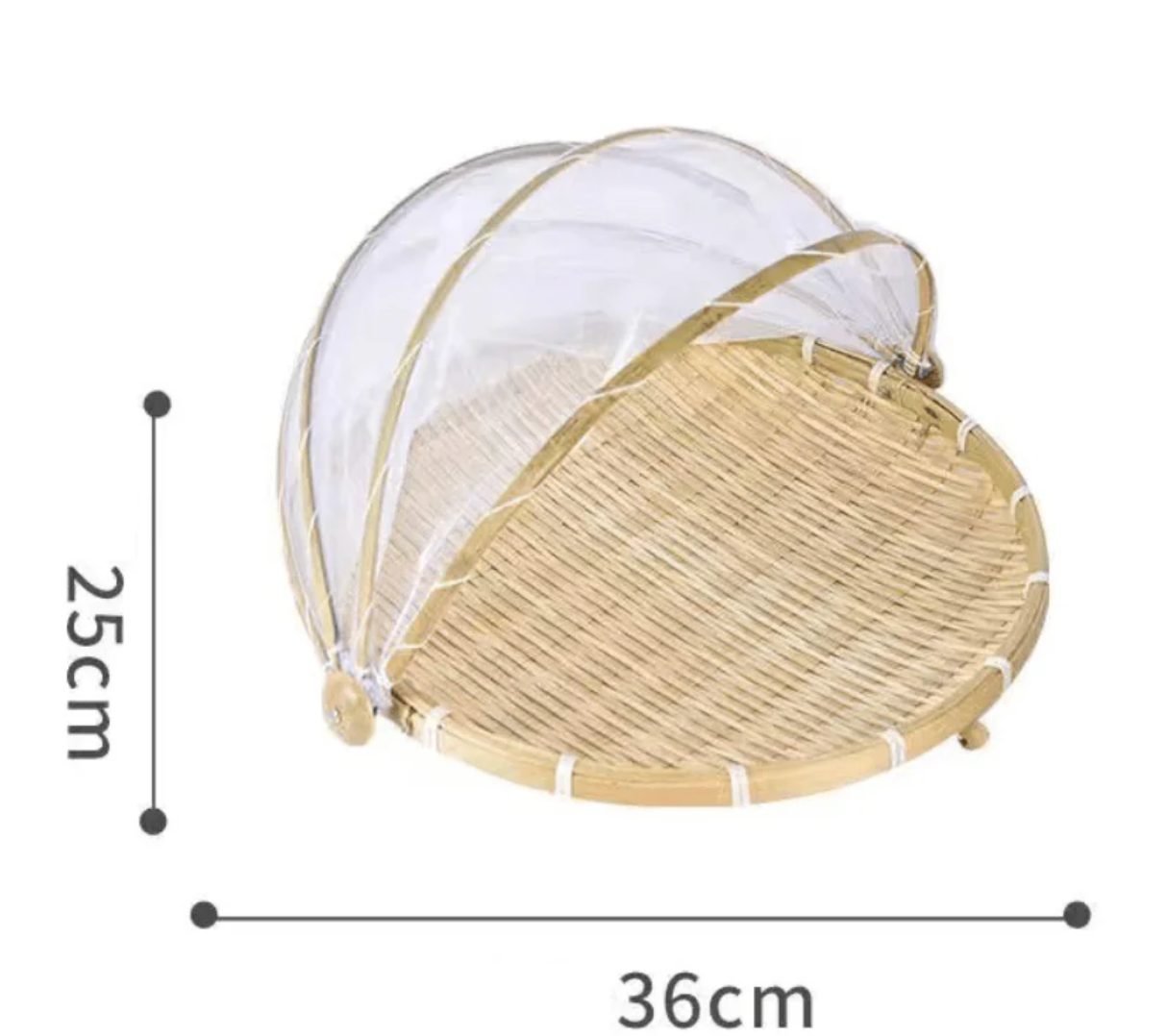 AMISHO FreshNest – Natural Bamboo Food Basket